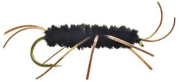 Rubberlegs Fly Black Body Brown Legs Rubberlegs Fly Black Body Brown Legs